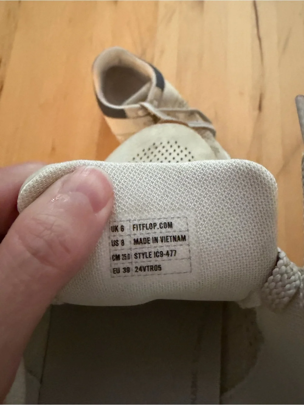 Fitflop Beige Athletic Sneakers